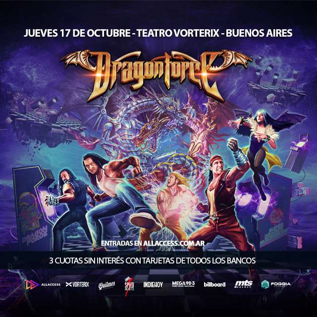 Beneficio ¡Participá por dos entradas para Dragonforce el proximo 17 de octubre en el Teatro Vorterix! de Soci@s