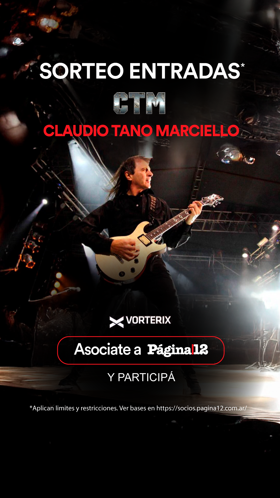 Beneficio ¡Participa por un par de entradas para Tano Maciello en el Teatro Vorterix ! de Soci@s