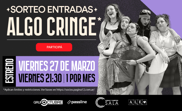 Beneficio 🎭 Sorteamos un par de entradas para Alto Cringe en Sala Caras y Caretas de Soci@s